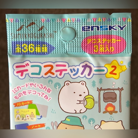 Sumikkogurashi Deco Sticker Seal Collection Vol 2 Blind Bag / Pack Ensky Kawaii - Picture 4 of 9